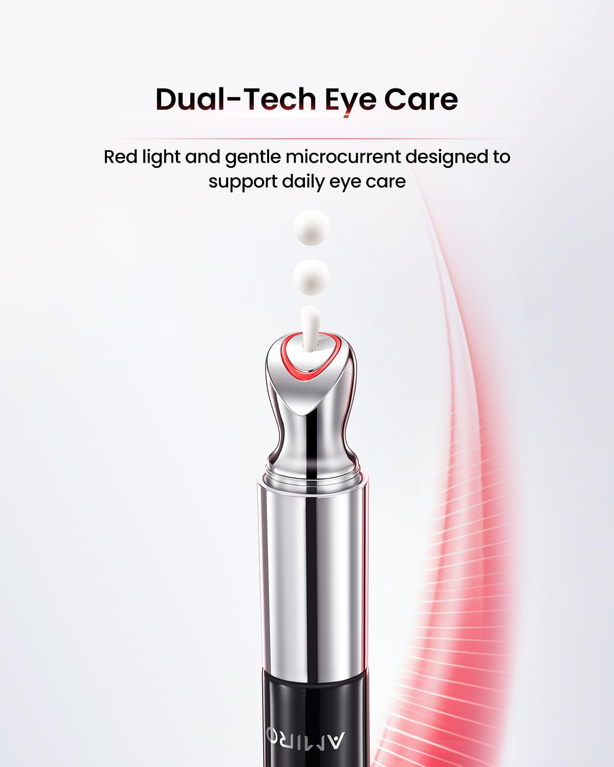 AMIRO close-up of applicator head highlighting safe contact-activation feature