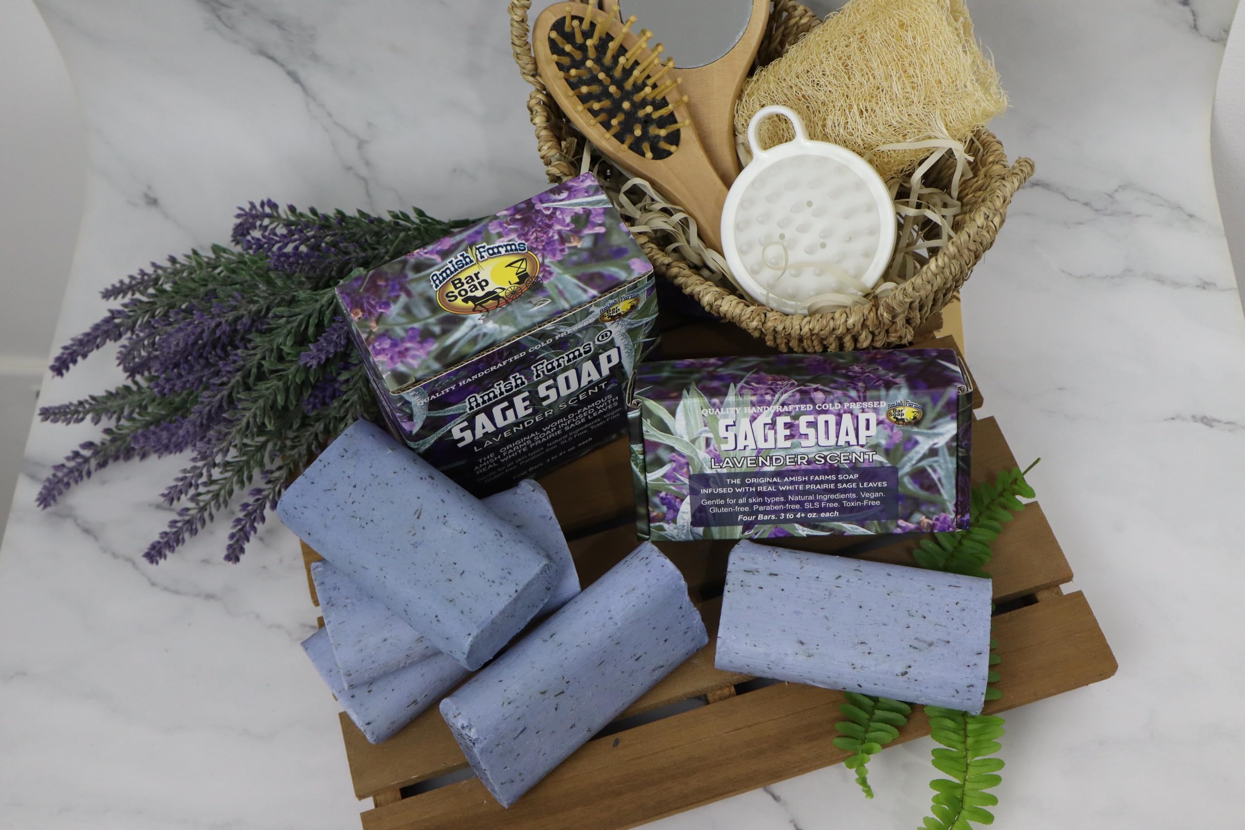 Amish Farms gift-ready wrapped bars showing ideal present benefit