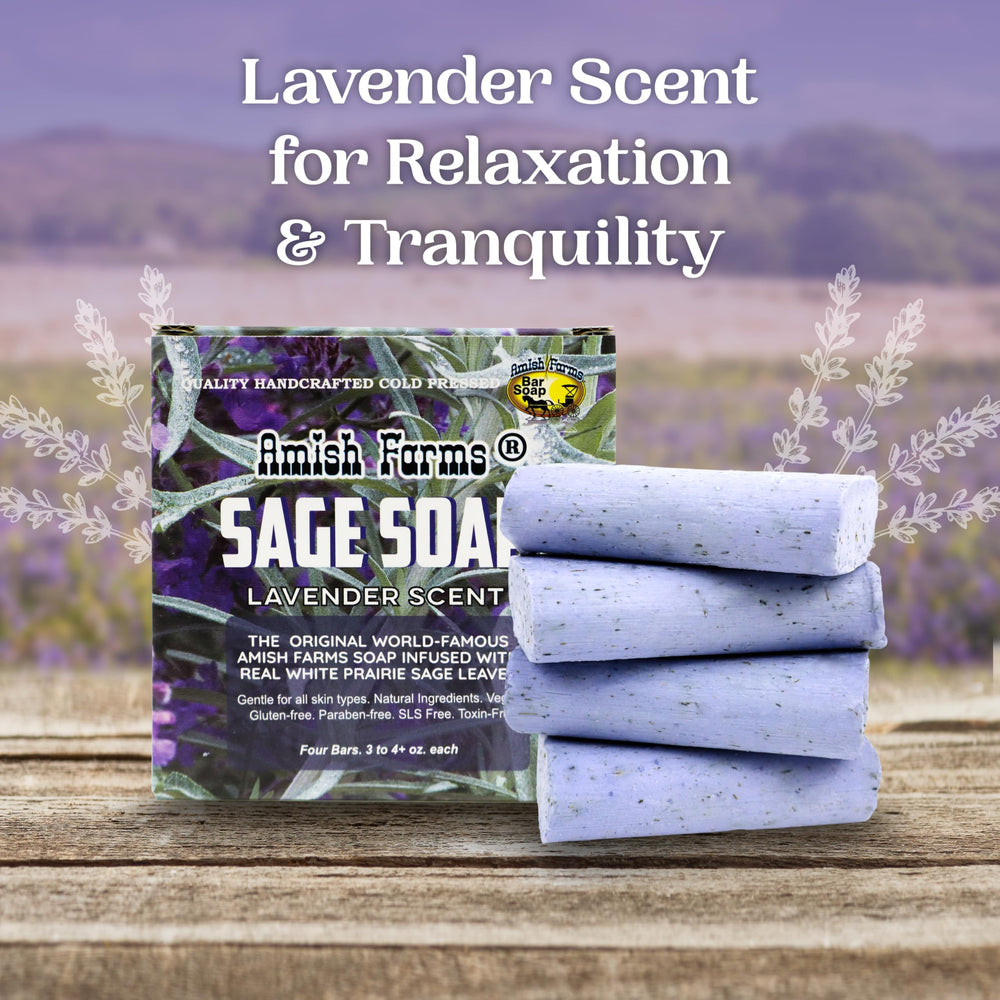 Amish Farms hand using bar in shower showing silky lather benefit
