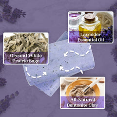 Amish Farms lavender sprig lifestyle scene offering calming scent
