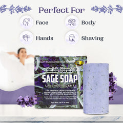 Amish Farms sage leaves detail showing natural exfoliant benefit
