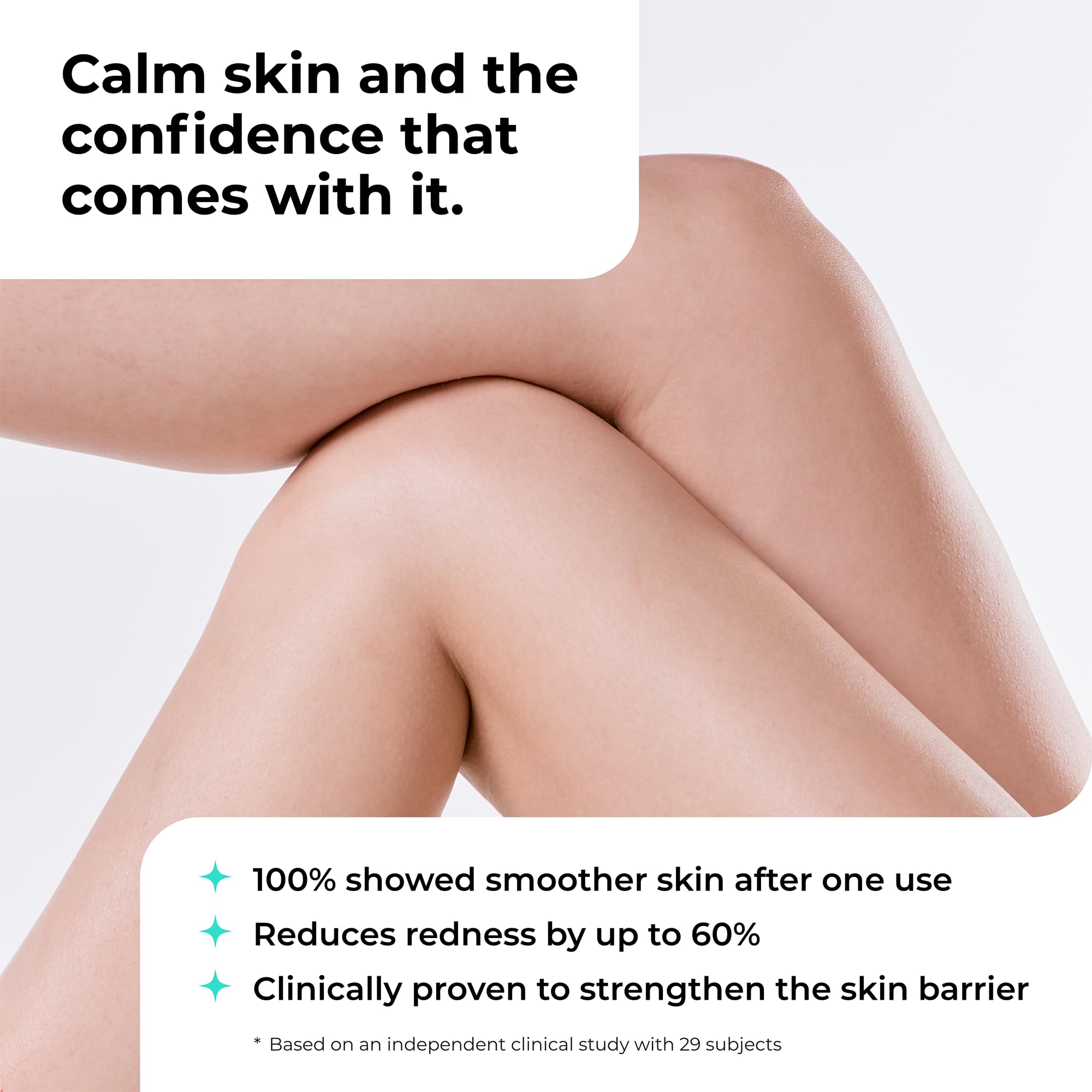 Close-up of Amlactin lotion texture highlighting lightweight, fast-absorbing finish