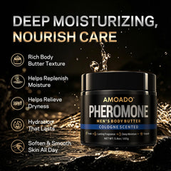 AMOADO application on forearm showing moisturized non-greasy finish