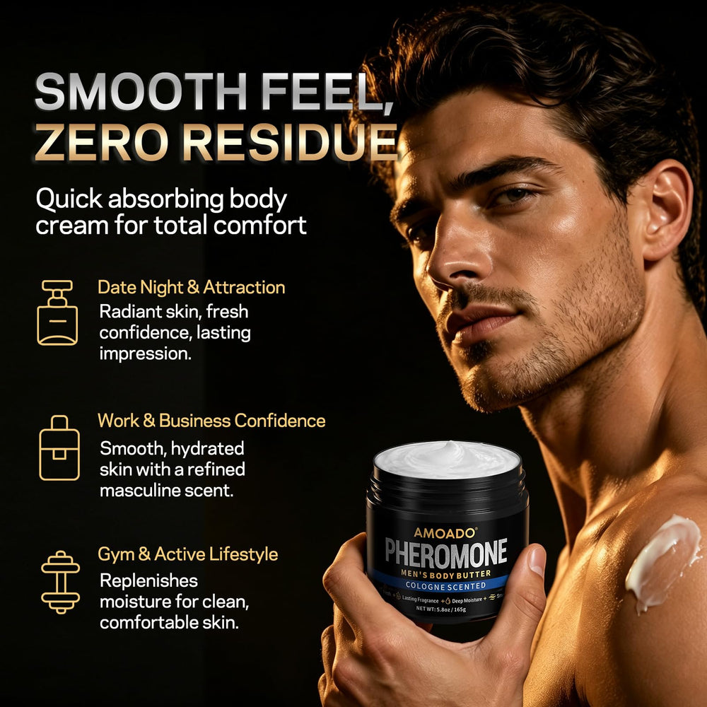 AMOADO in bathroom routine scene suggesting daily grooming use