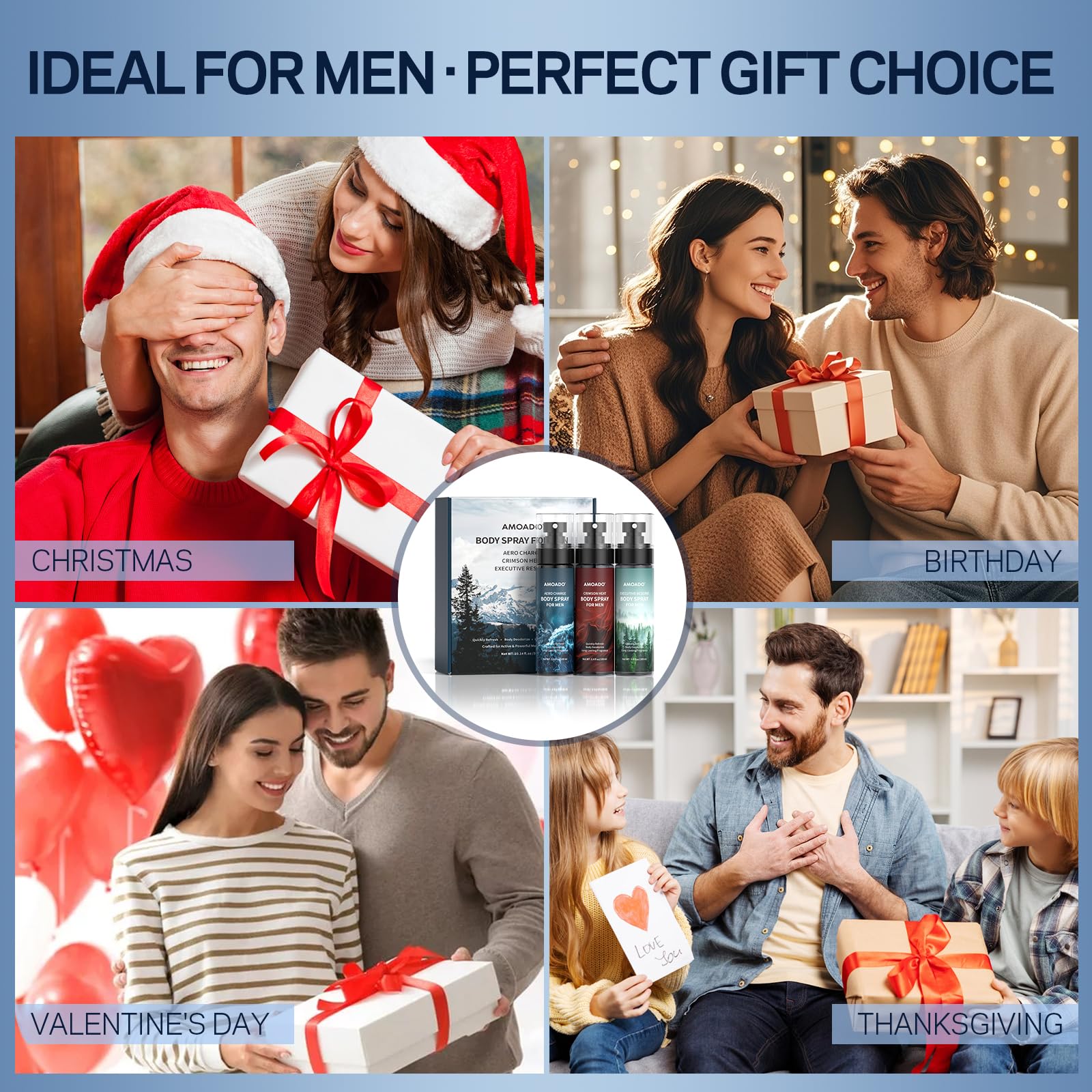 AMOADO gift set styled in box illustrating presentable gifting appeal benefit
