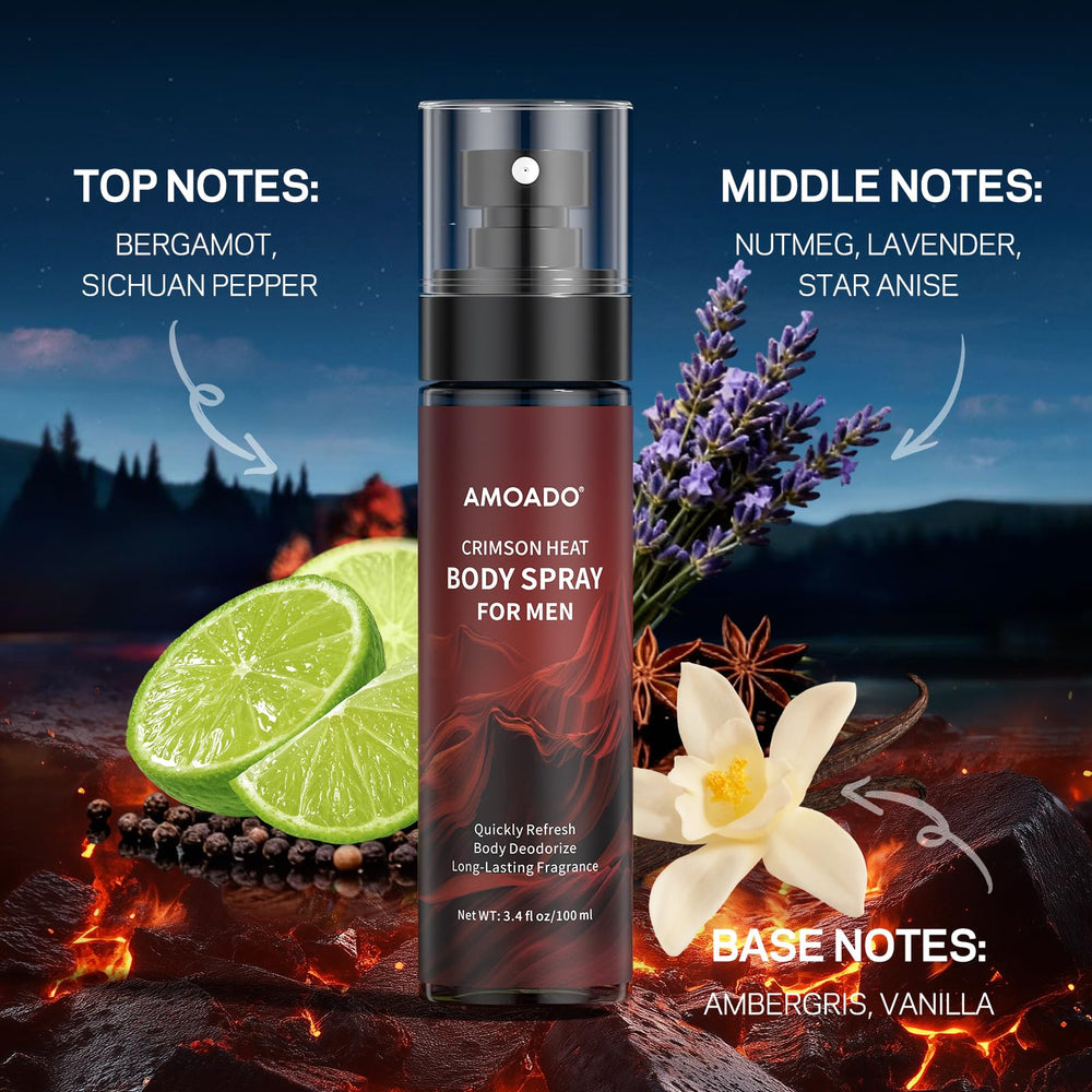 AMOADO three bottles held in hand conveying compact travel convenience benefit