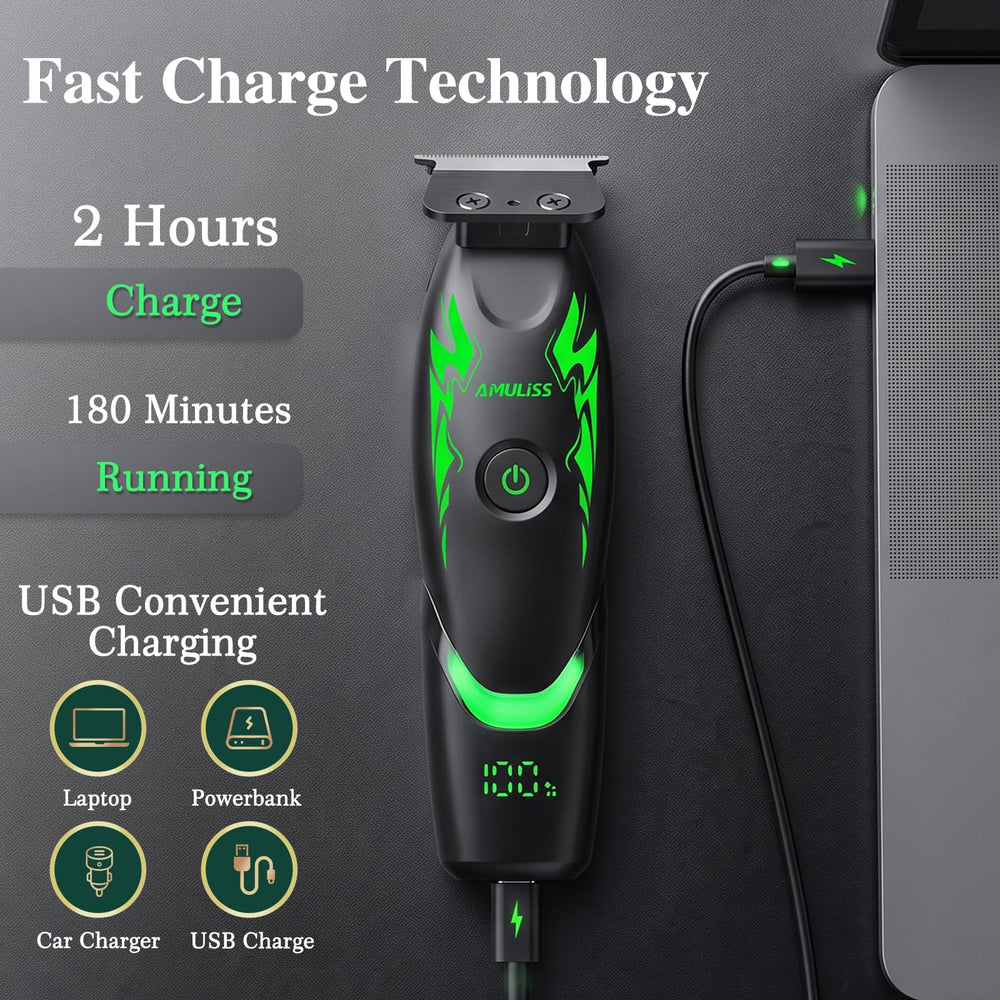 AMULISS LED display with battery indicator for clear charging status