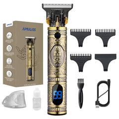 AMULISS front view showing compact trimmer and ergonomic grip benefit