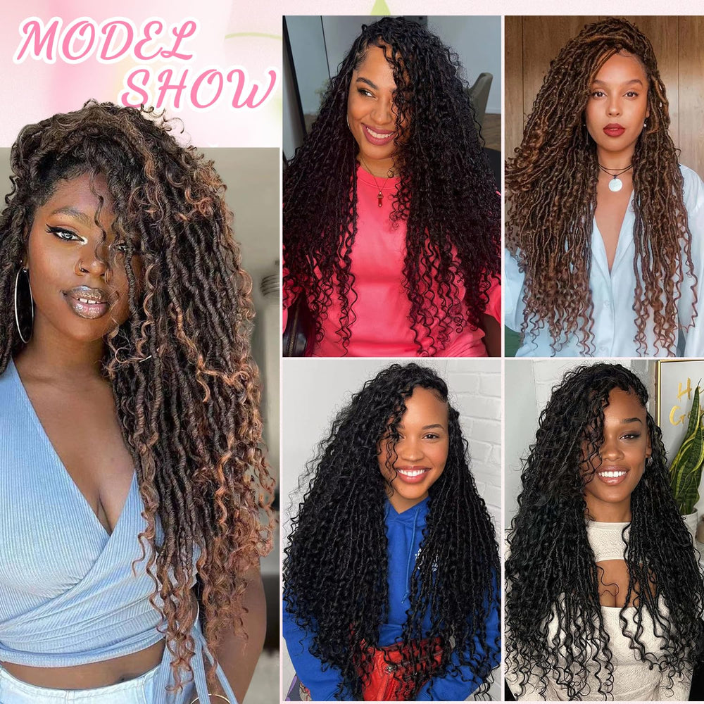AMUMI styling accessories with goddess locs showing personalization benefit