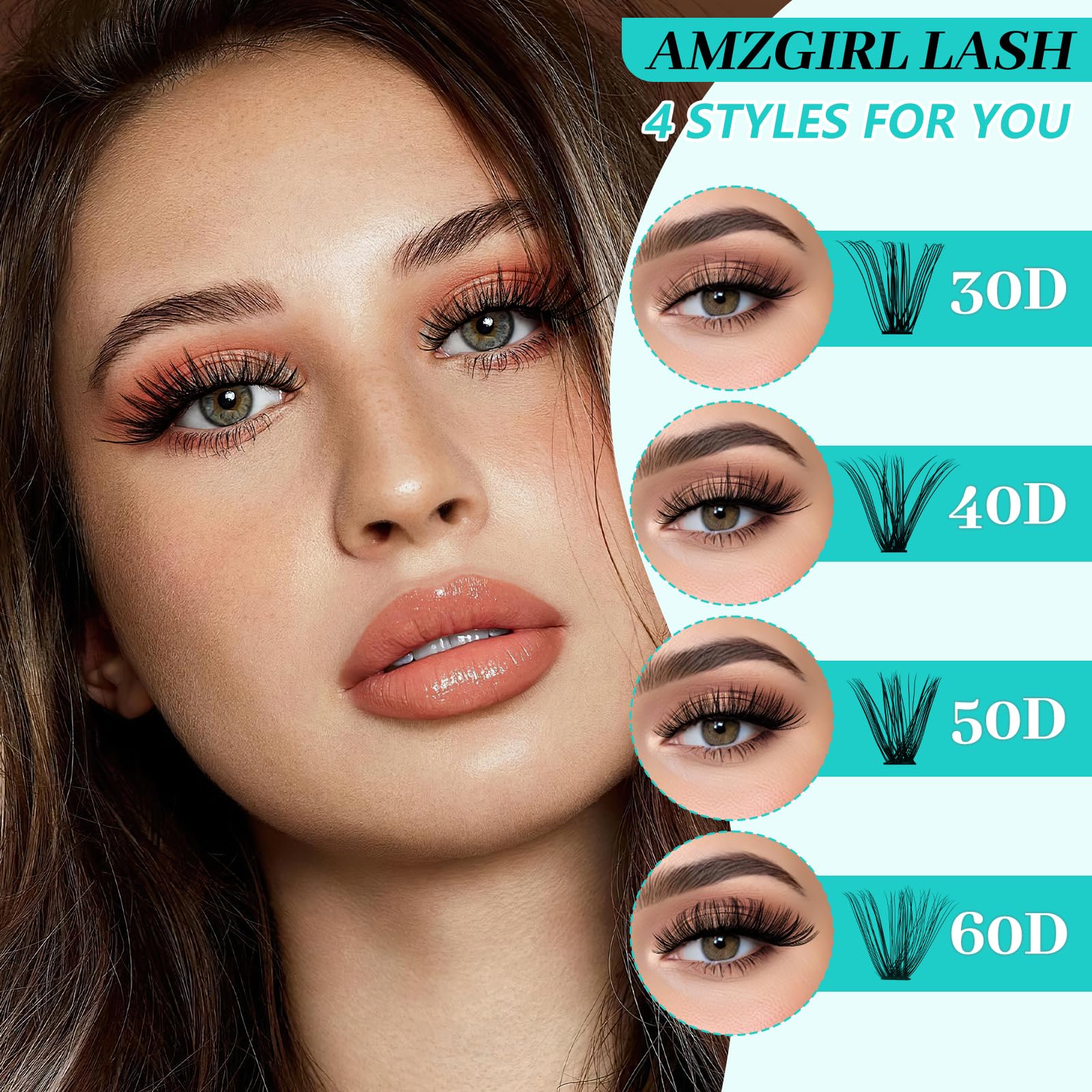 AMZGIRL open kit displaying all 640 clusters and accessories for convenience and value