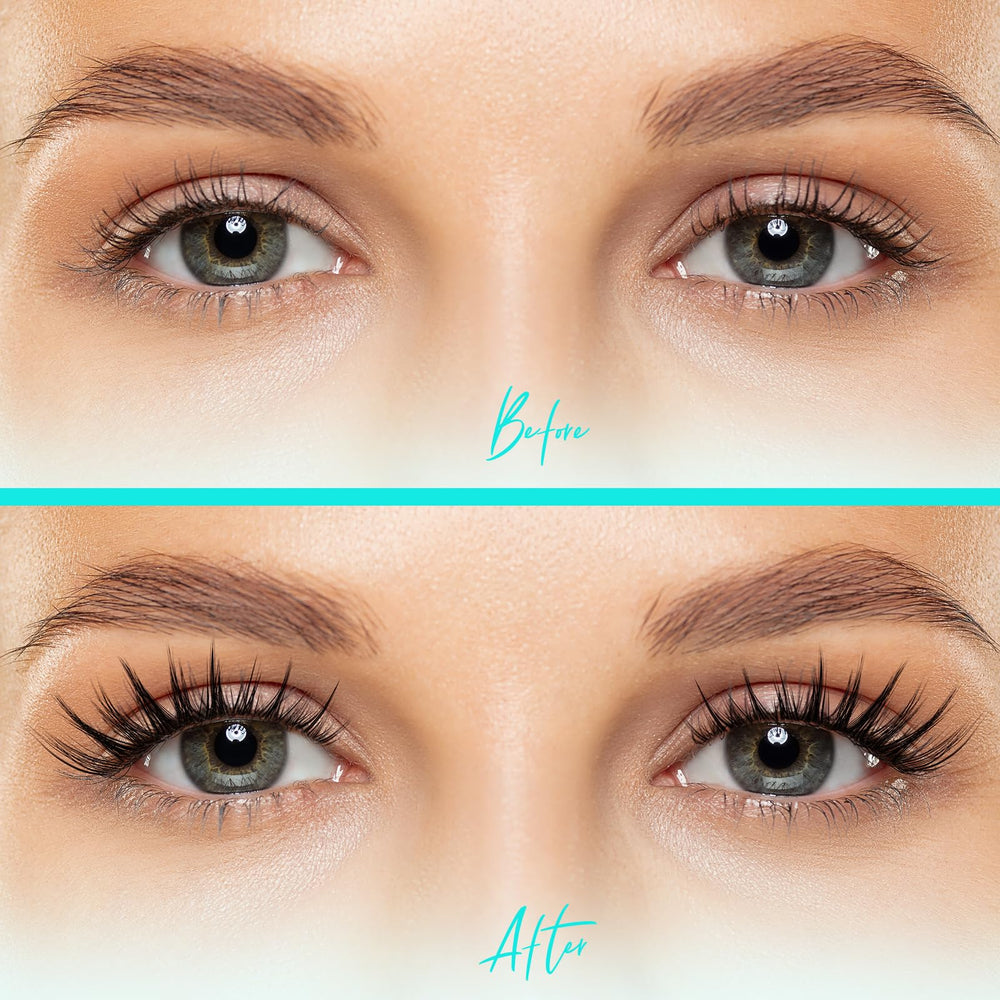 AMZGIRL LASH applied on model creating manga-inspired wide eyes