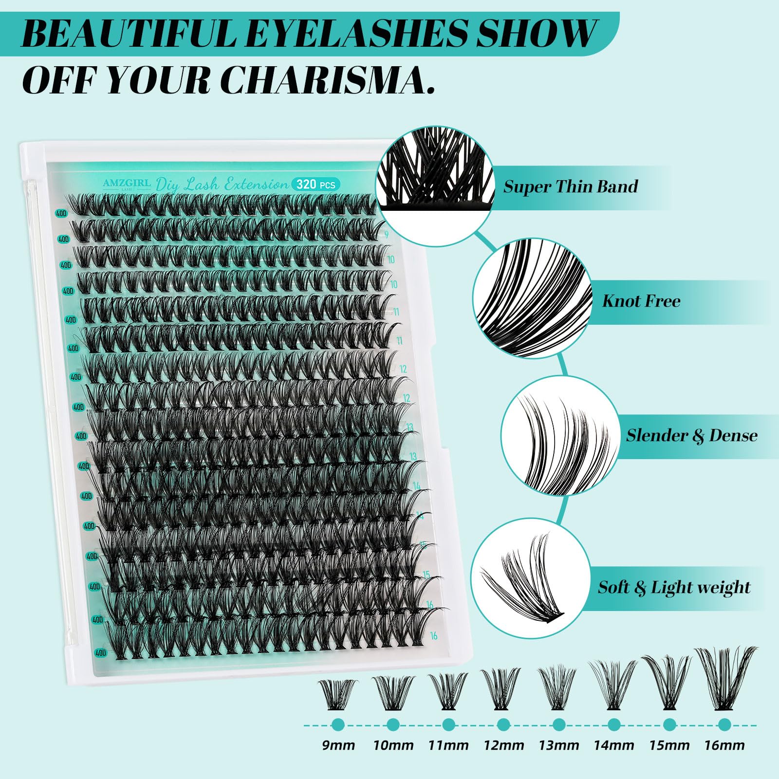 AMZGIRL tweezers and applicator displayed for precise placement and control
