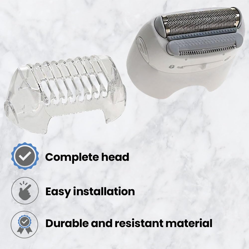ANAKEL HOME Braun shaver head installed on Silk-épil epilator demonstrating correct fit and ease