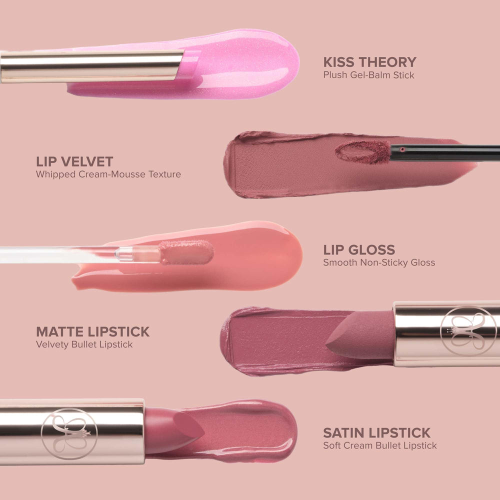 Anastasia Beverly Hills application on lips in motion showing non-sticky shine benefit