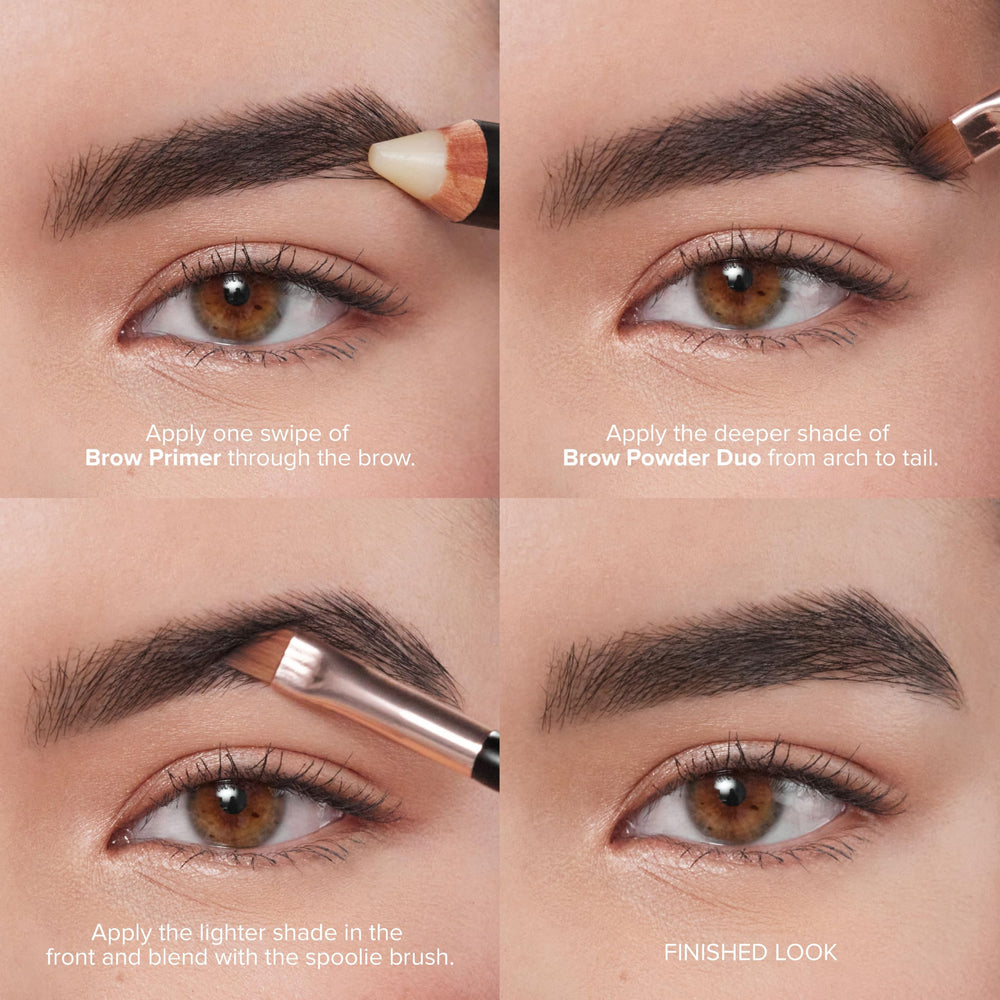 Anastasia Beverly Hills finished ombré brows showing dimensional, natural-looking color