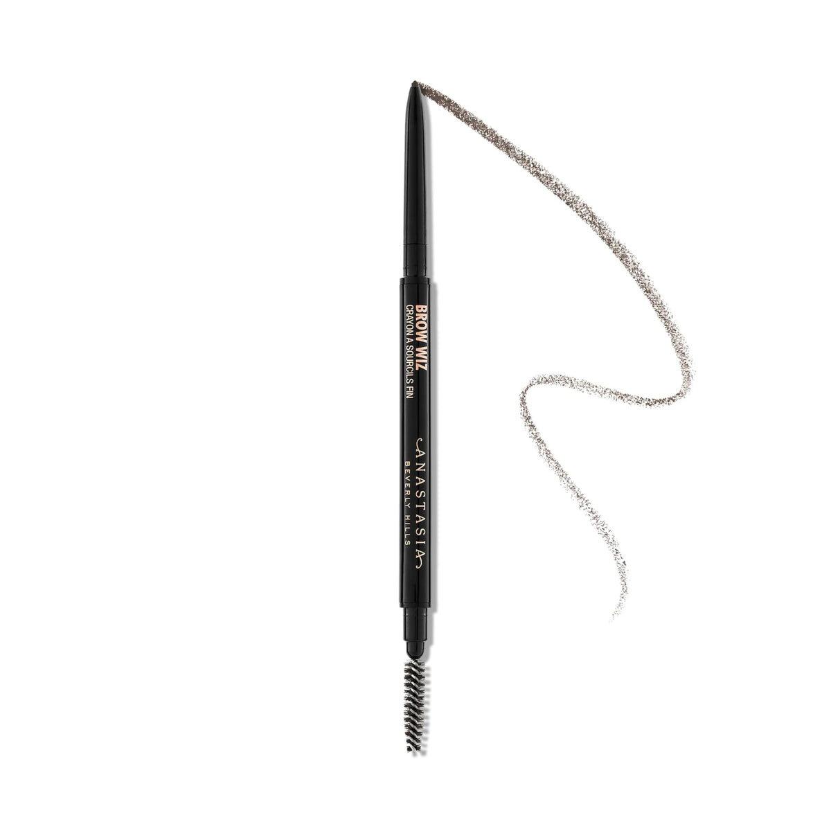Anastasia Beverly Hills Brow Wiz front packaging showing slim pencil for precision