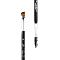 Anastasia Beverly Hills Brush 7B angled tip close-up for hair-like strokes