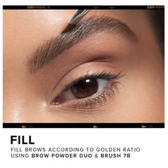 Anastasia Beverly Hills Brush 7B in use applying pomade for controlled definition
