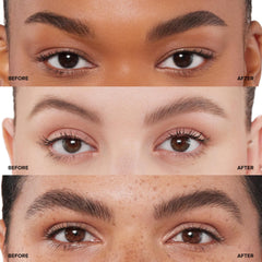 Anastasia Beverly Hills dipbrow shade range display helping users match their natural tone