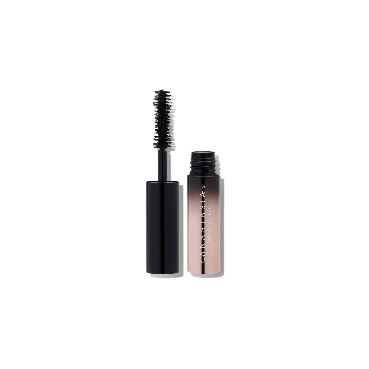 Anastasia Beverly Hills front packaging showing compact travel-ready mascara