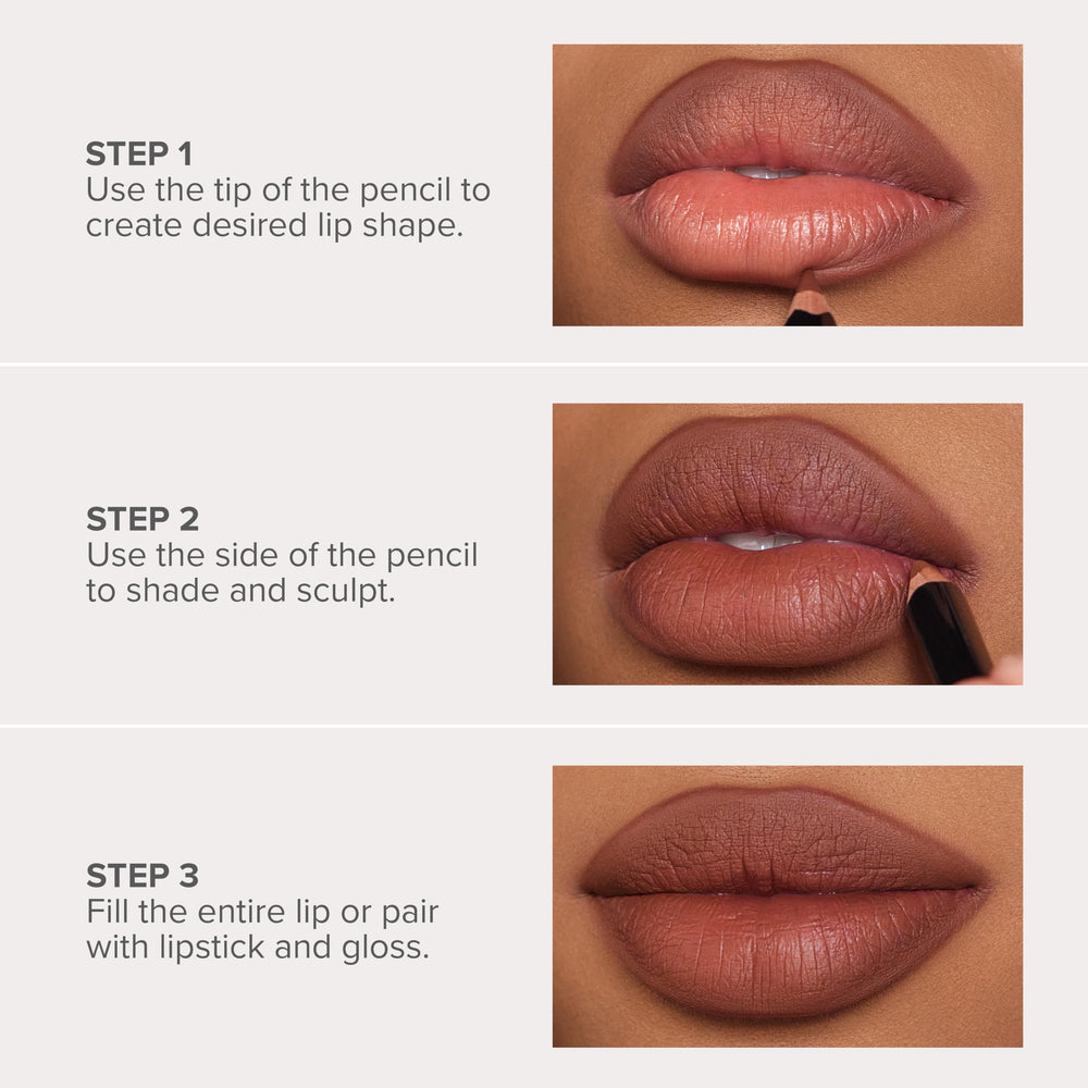 Anastasia Beverly Hills lip liner beside matte lipstick illustrating coordinated color pairing benefit