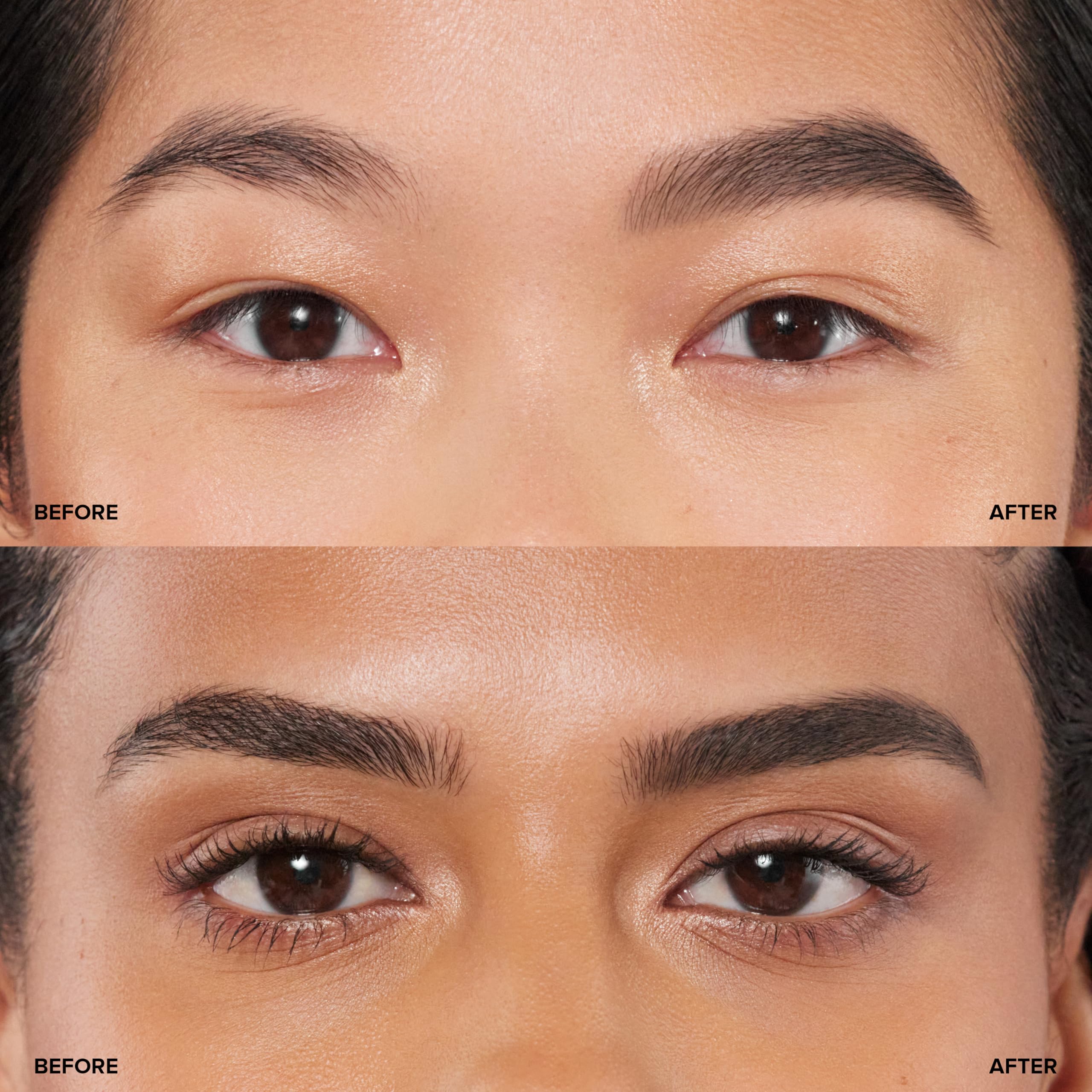 Anastasia Beverly Hills spoolie texture close-up demonstrating blending for soft finish