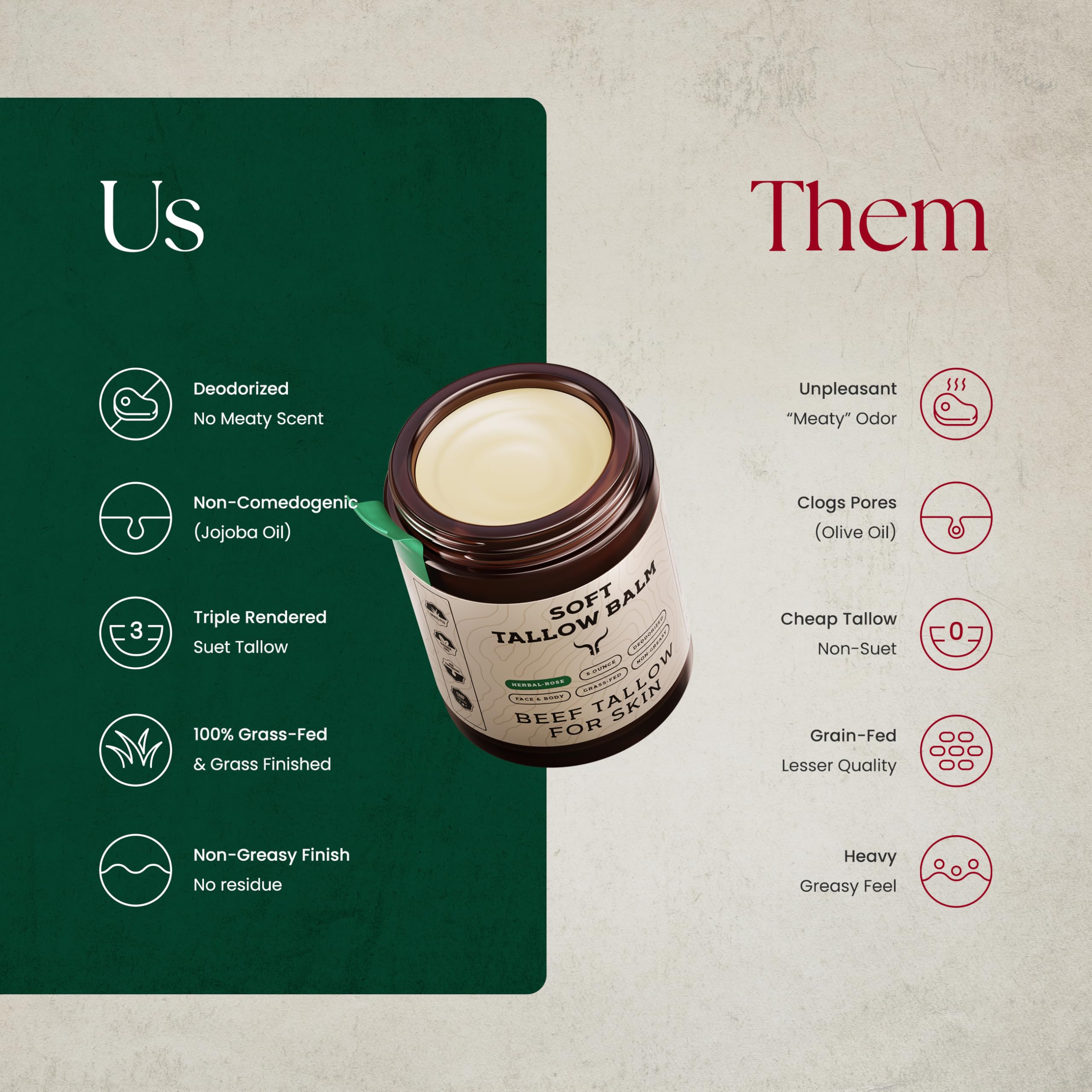 Ancestral Haven label and ingredients panel showing natural formulation transparency benefit