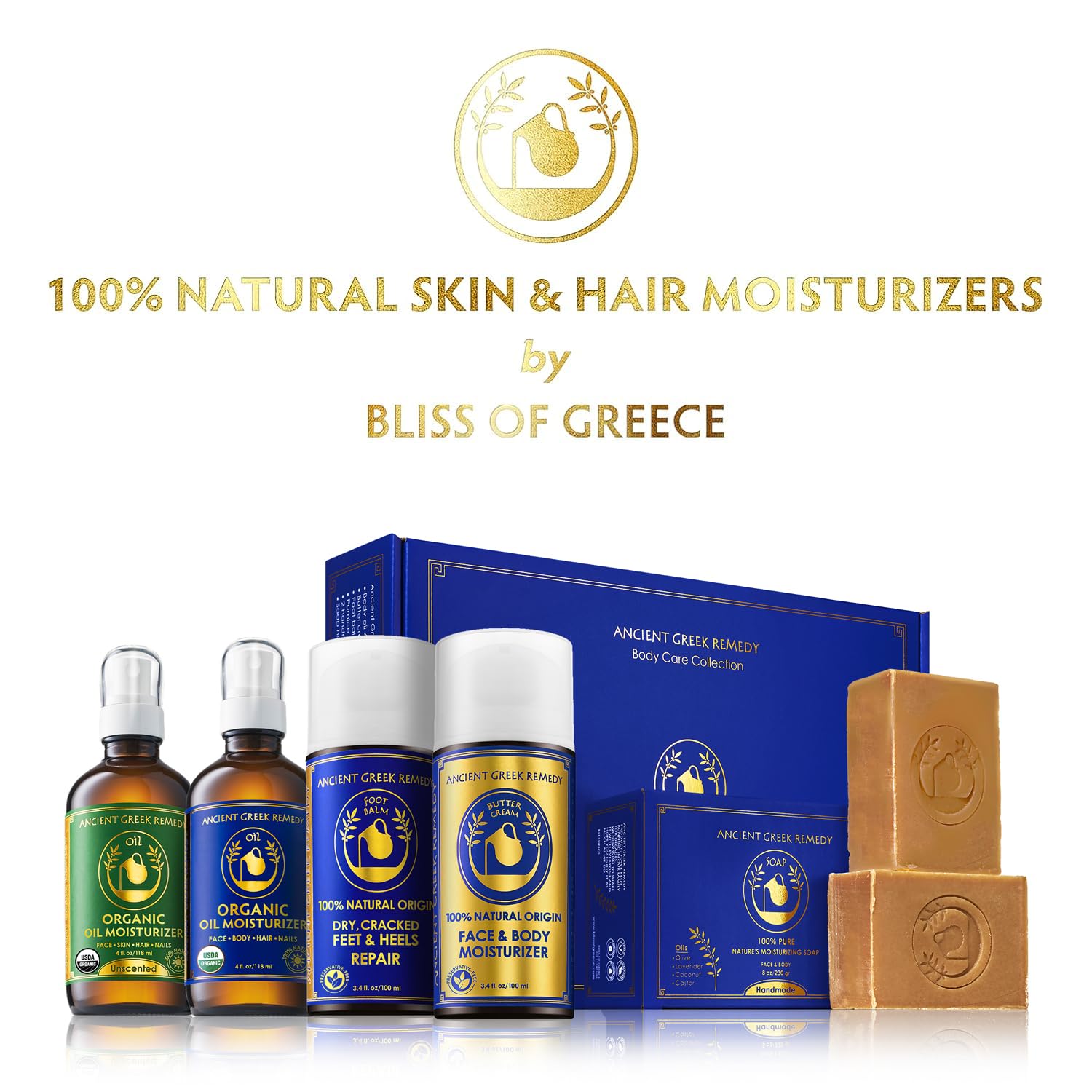 Ancient Greek Remedy in bathroom setting suggesting relaxing nightly routine