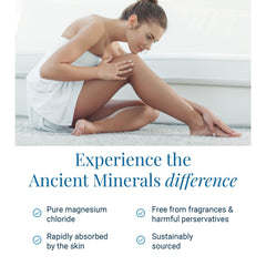 Ancient Minerals texture on skin absorbing quickly with non-greasy finish