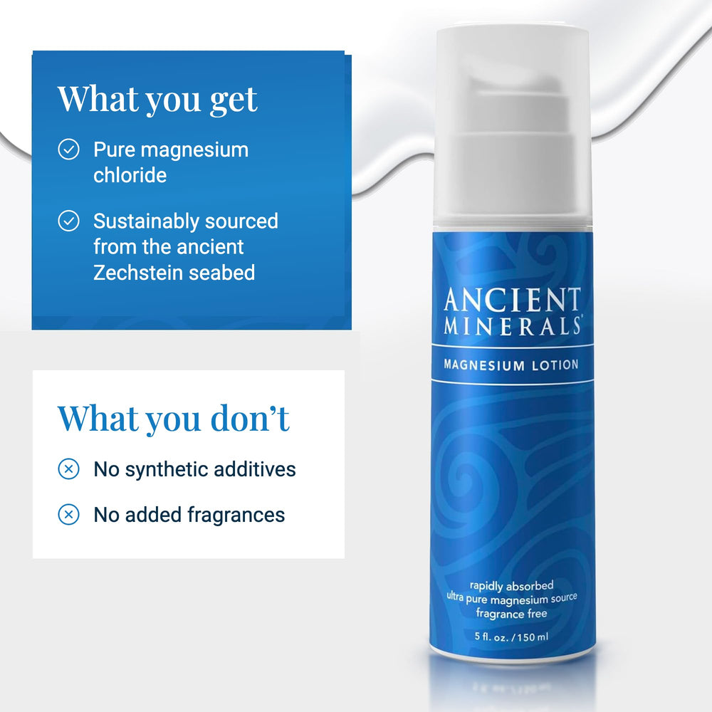 Ancient Minerals cream texture close-up demonstrating smooth, non-greasy feel