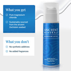 Ancient Minerals cream texture close-up demonstrating smooth, non-greasy feel