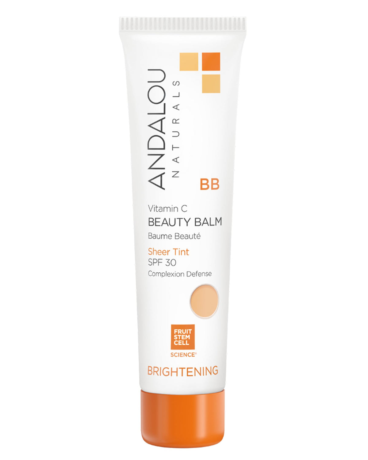 Andalou Naturals front packaging showing BB balm SPF 30 for daily protection