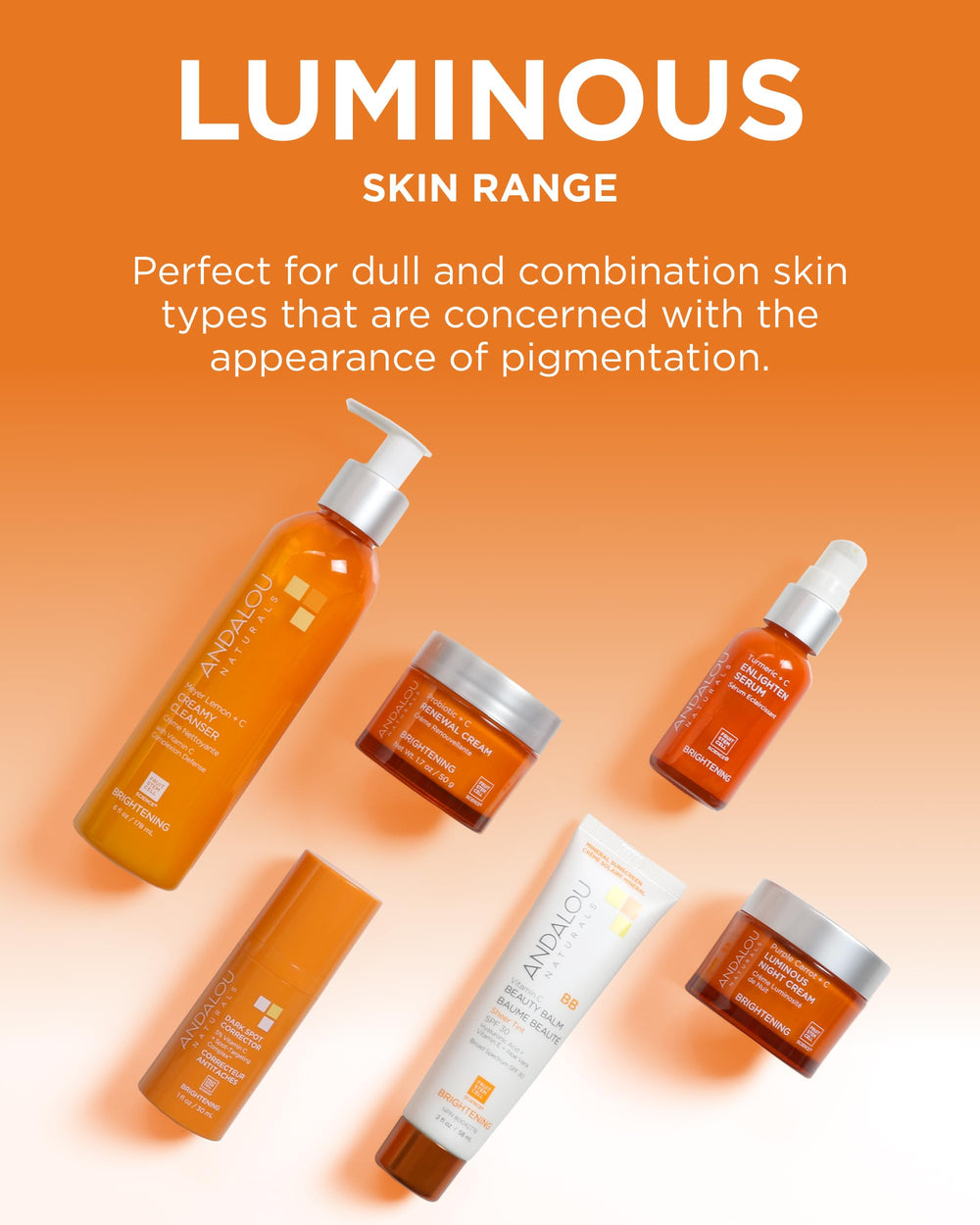 Andalou Naturals in a tote bag lifestyle shot showing on-the-go sun care readiness