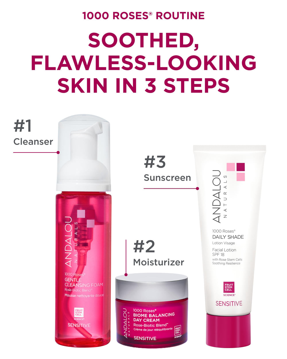 Andalou Naturals pump dispense action with clean application and controlled product use benefit