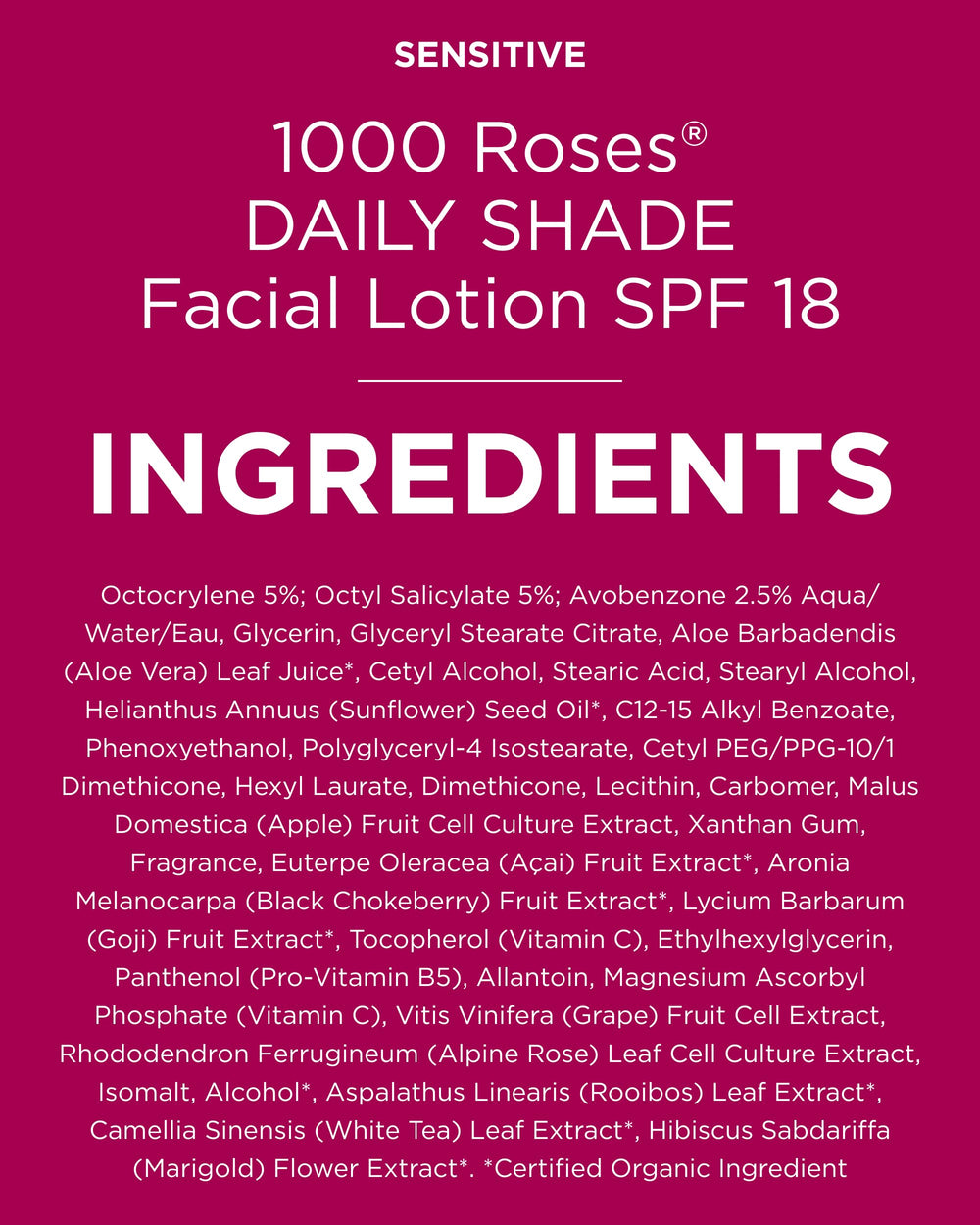 Andalou Naturals rose centifolia close-up emphasizing soothing botanical and calming benefit