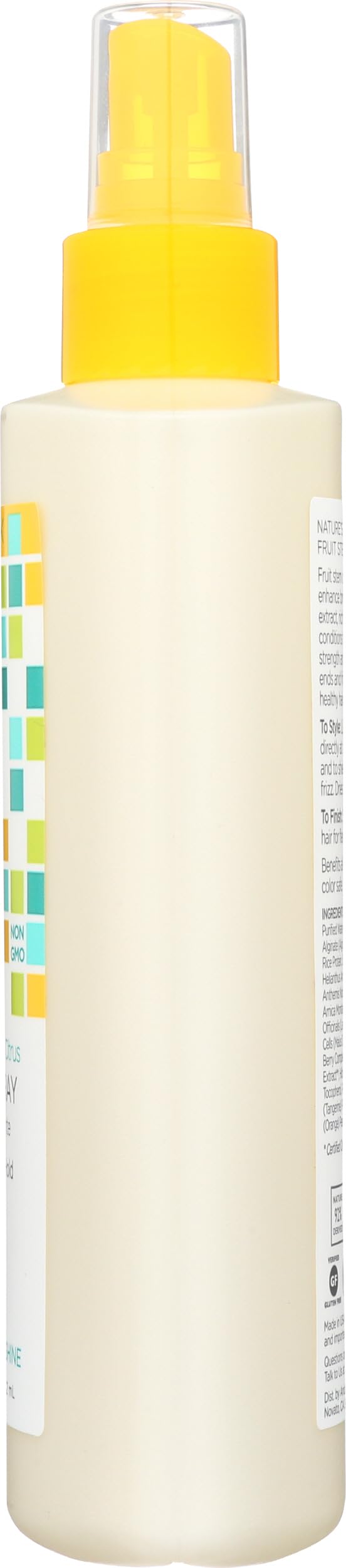 Andalou Naturals on bathroom counter in lifestyle setting showing everyday styling ease benefit
