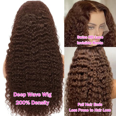 Anderah deep wave texture detail showing glossy, tangle-resistant curls