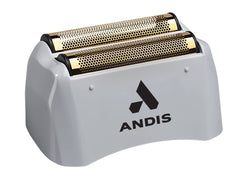 Andis 17285 foil used on a neckline delivering smooth, irritation-reducing glide