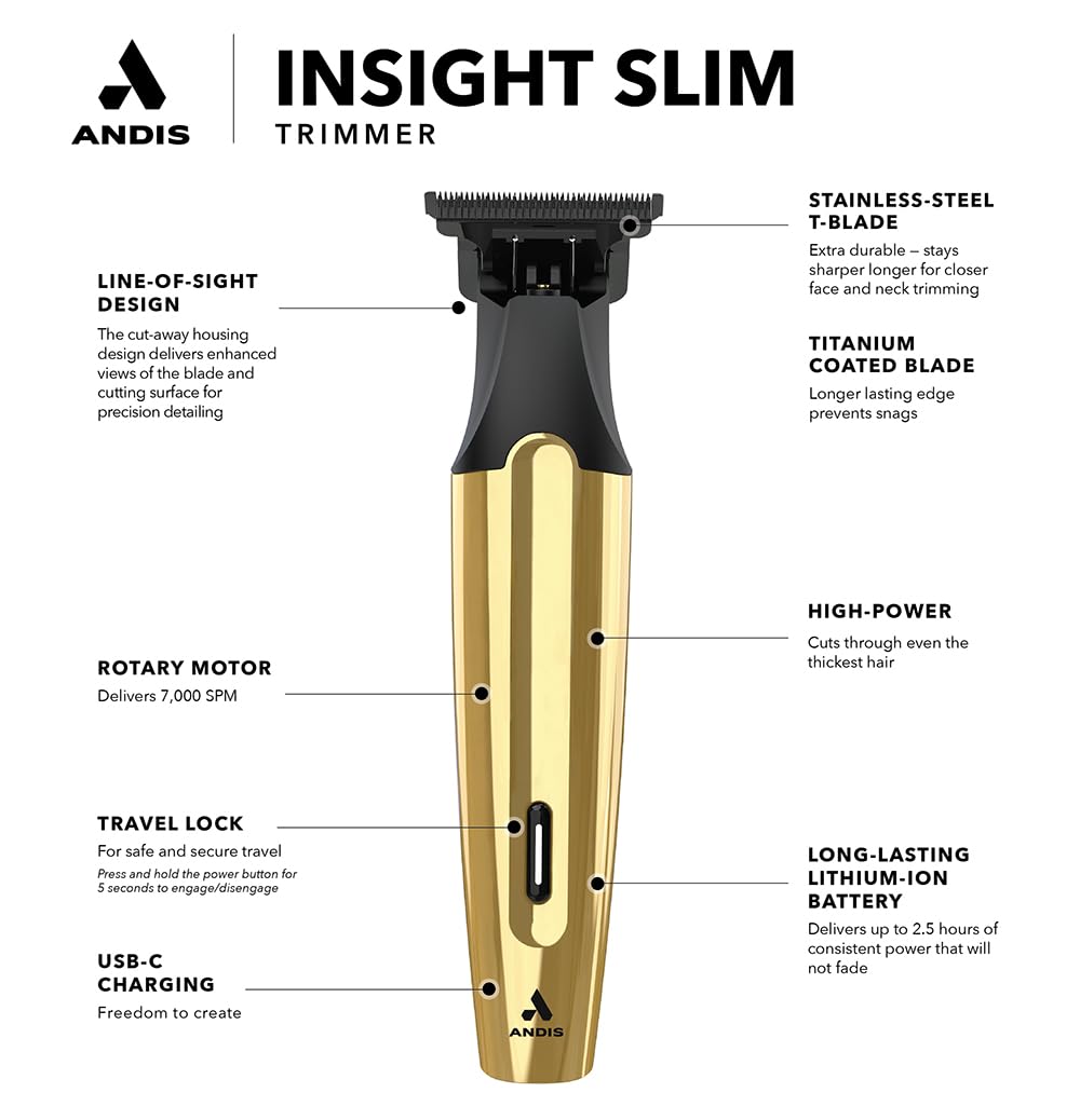 Andis blade guard and oil close-up showing easy maintenance and blade protection