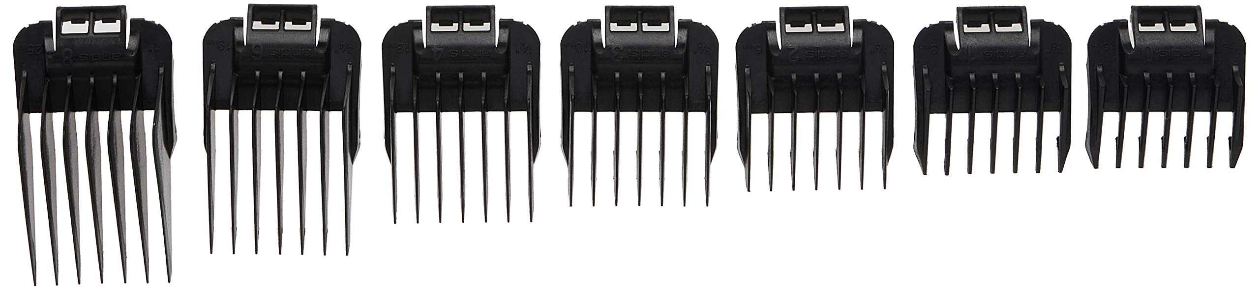 Andis close-up of comb teeth showing durable build for consistent trims
