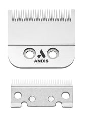 Andis Fade Master close edge detail highlighting carbon-steel sharpness benefit