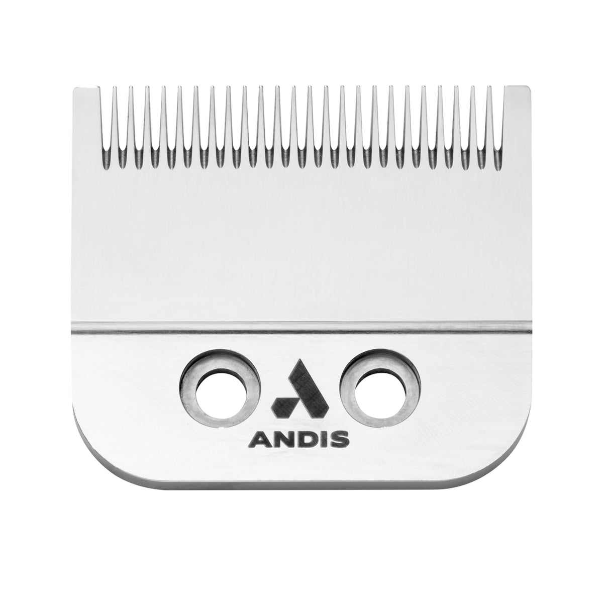 Andis Fade Master front view showing chrome blade and cut precision benefit