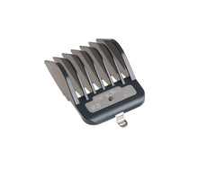 Andis close-up of guard teeth detail highlighting durable metal edges for smooth guiding