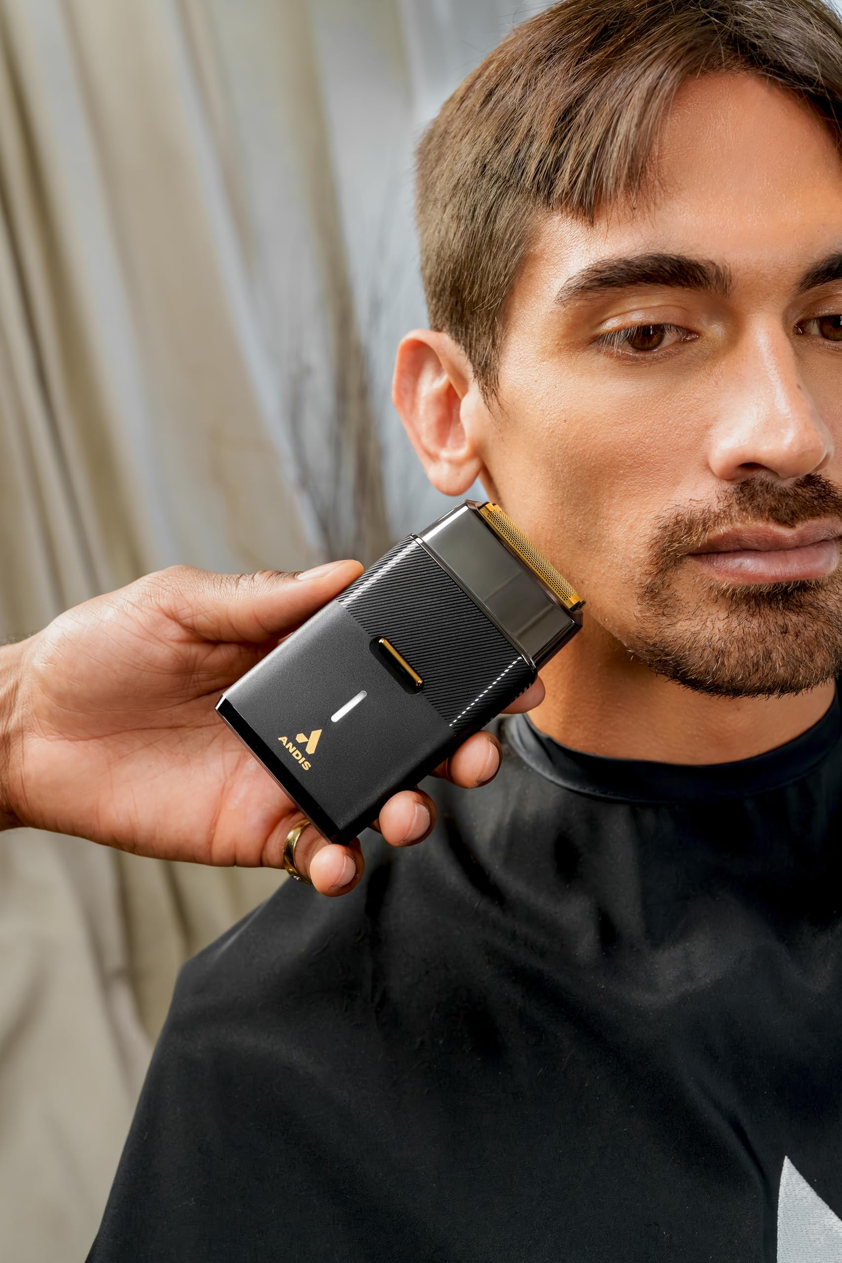 Andis shaver on bathroom counter demonstrating ready-to-use lifestyle benefit