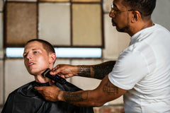 Andis Resurge installed on shaver in use demonstrating smooth wet or dry shaving
