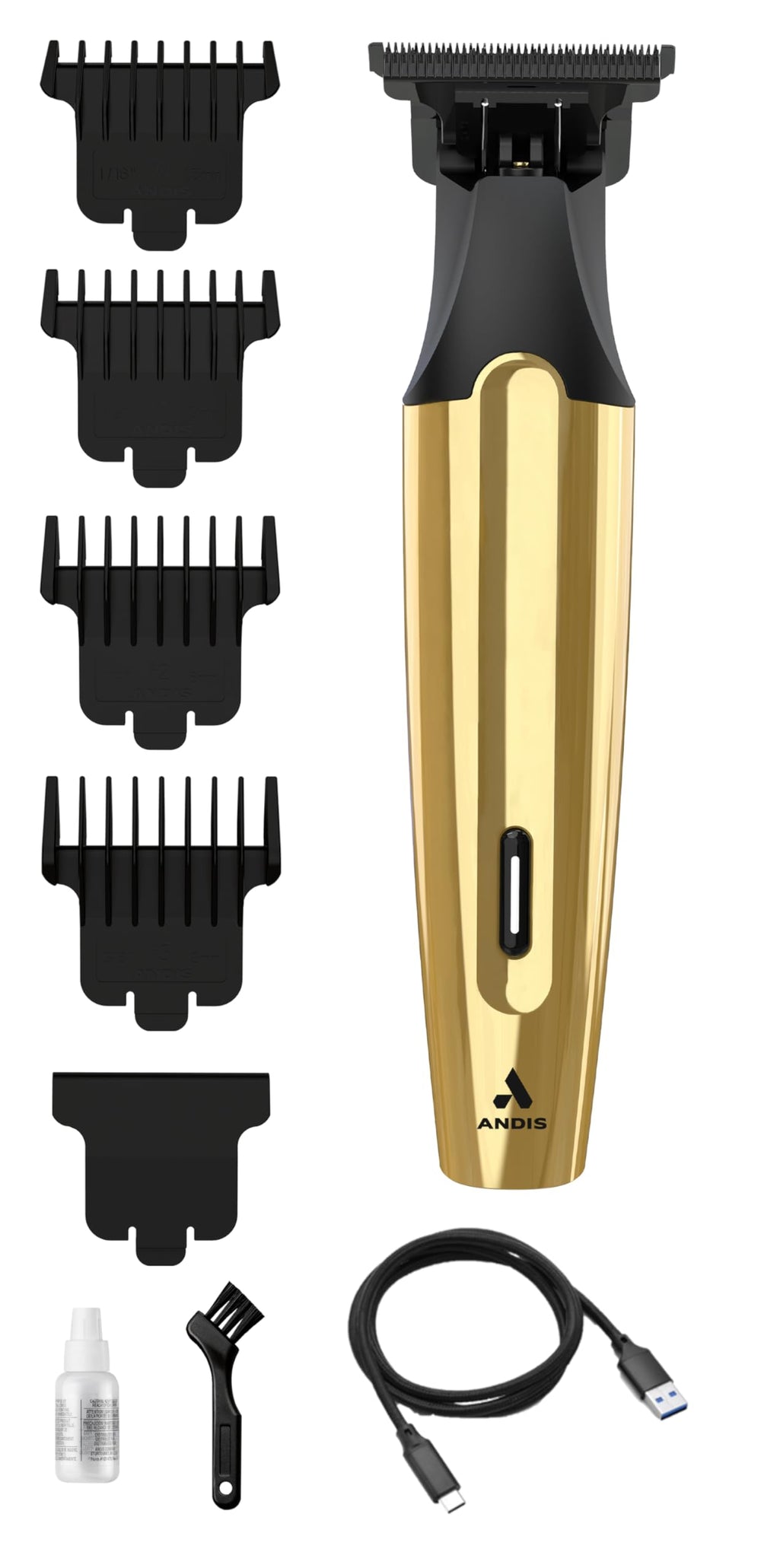 Andis in hand for size comparison showing portable ergonomic handling benefit