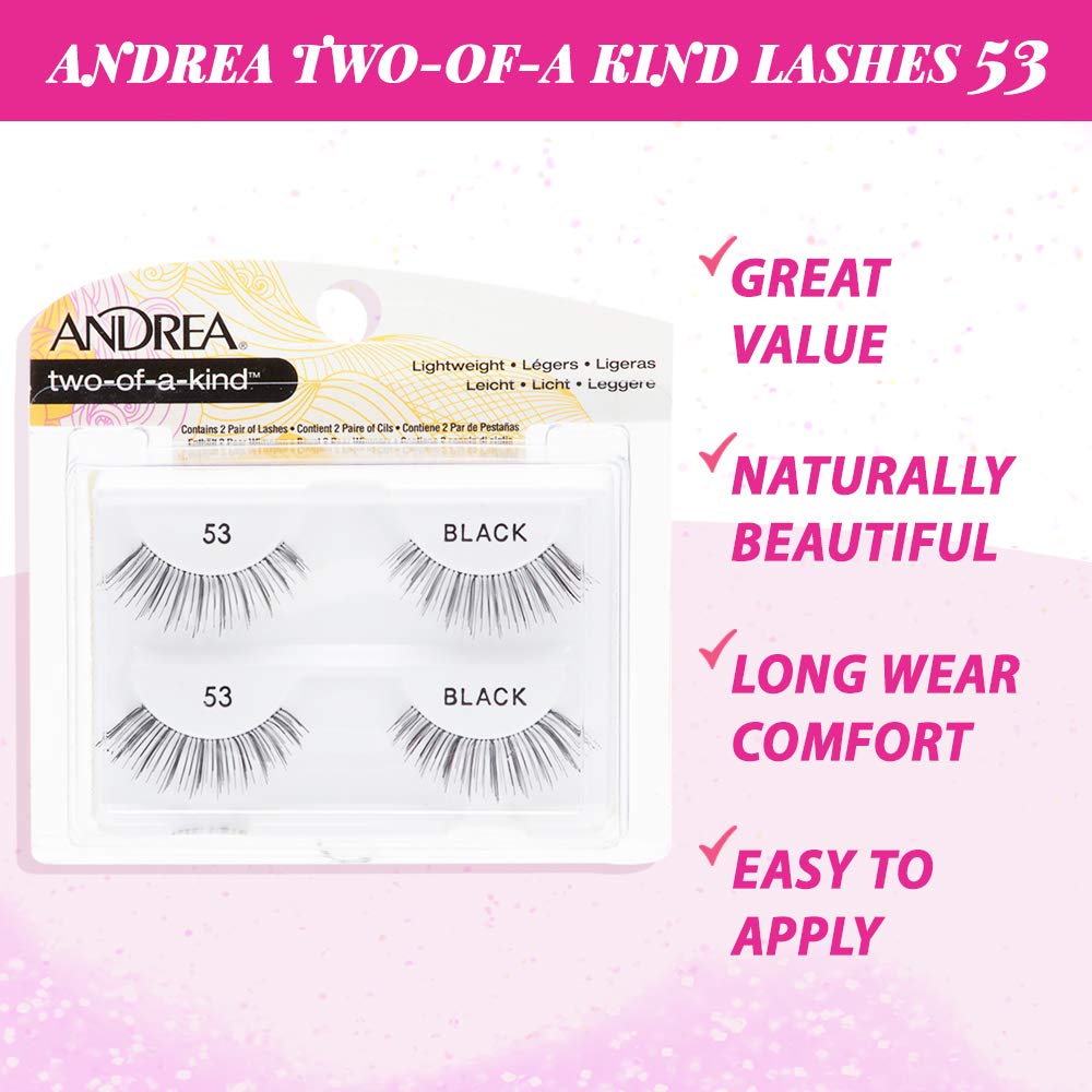 ANDREA lashes in hand ready for application showing easy peel-off benefit