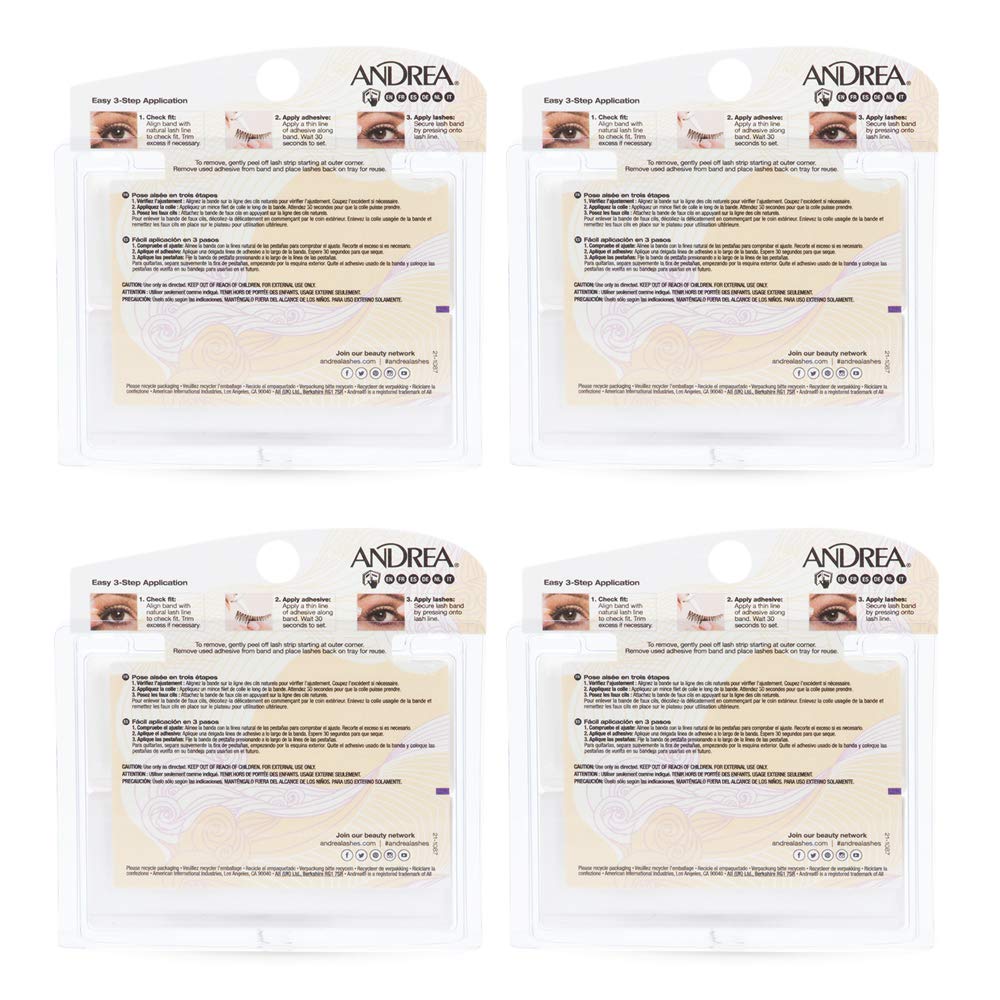 ANDREA lashes worn in evening makeup look enhancing eye definition
