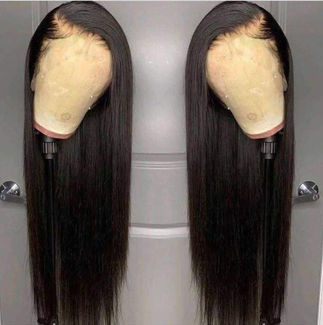 ANDRIA front packaging showing 26-inch straight wig and benefits