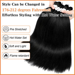 Anemoi tapered ends detail showing ready-to-use tips for neat knotless braids
